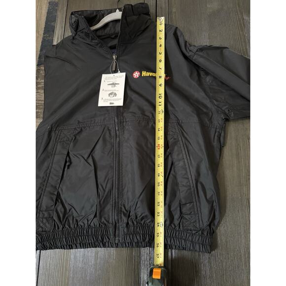 Vintage Swingster Texas Havoline Racing Hooded Jacket Travel Windbreaker Rare LG - Picture 6 of 12